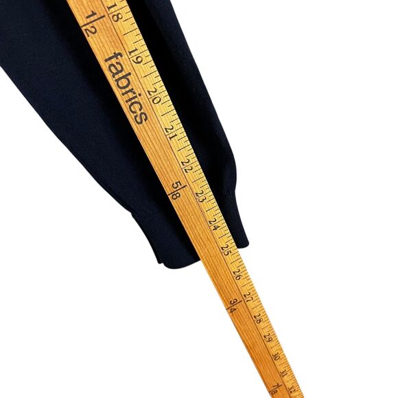 Tiffany & Company Wardrobe Women L Button Cardigan Navy Mix Media Pockets - Picture 13 of 14